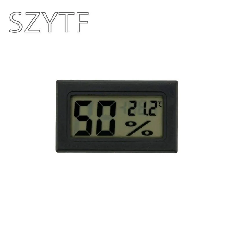 Mini conveniente Digital LCD termómetro Sensor higrómetro medidor refrigerador acuario Monitor pantalla Detector de humedad