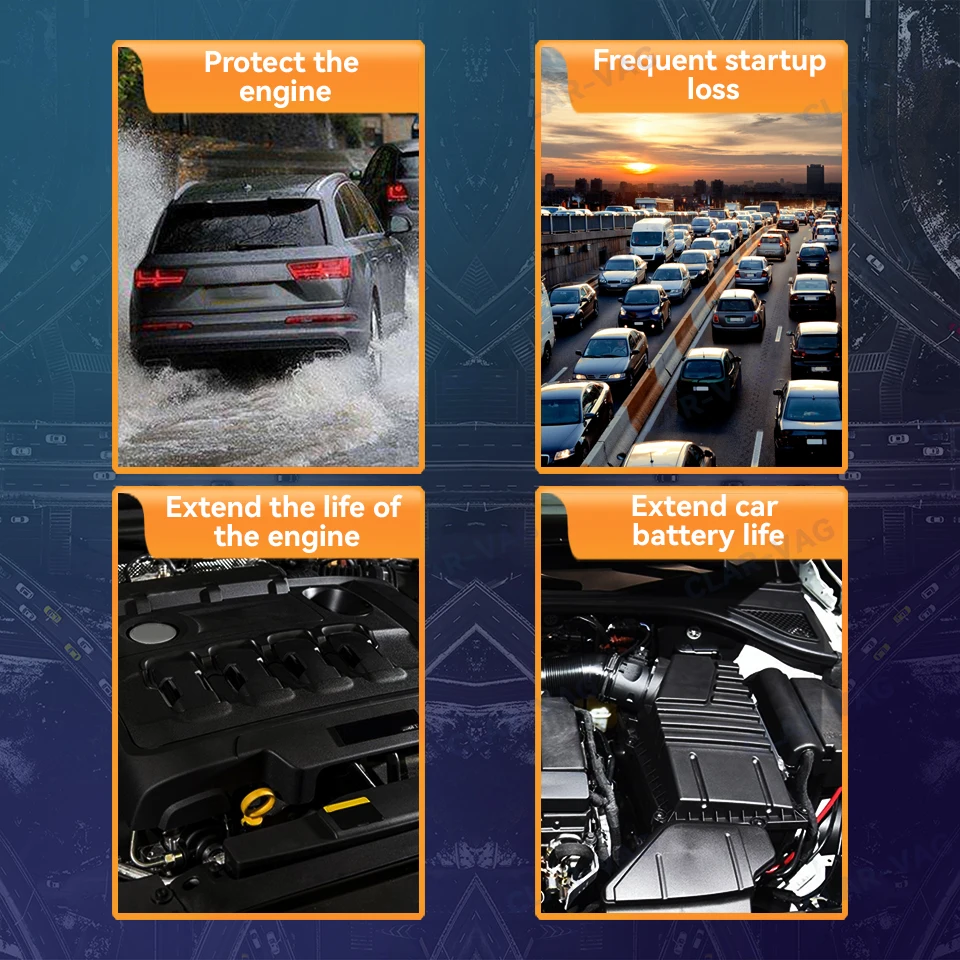 Sistema de motor de parada y arranque automático dispositivo de Control Sensor Cable modo de memoria para Tiguan plug and play