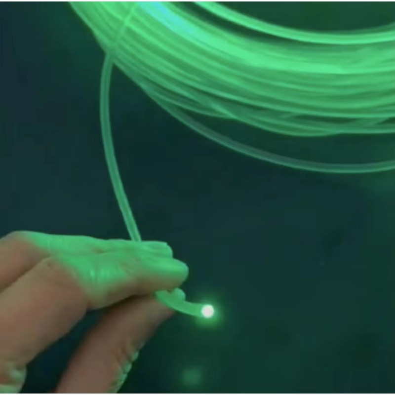 End illuminated Tip Fiber Optic Plastic Solid Core Soft End Point Waterproof Light Guide Rods Large Diameter Fiber Optic