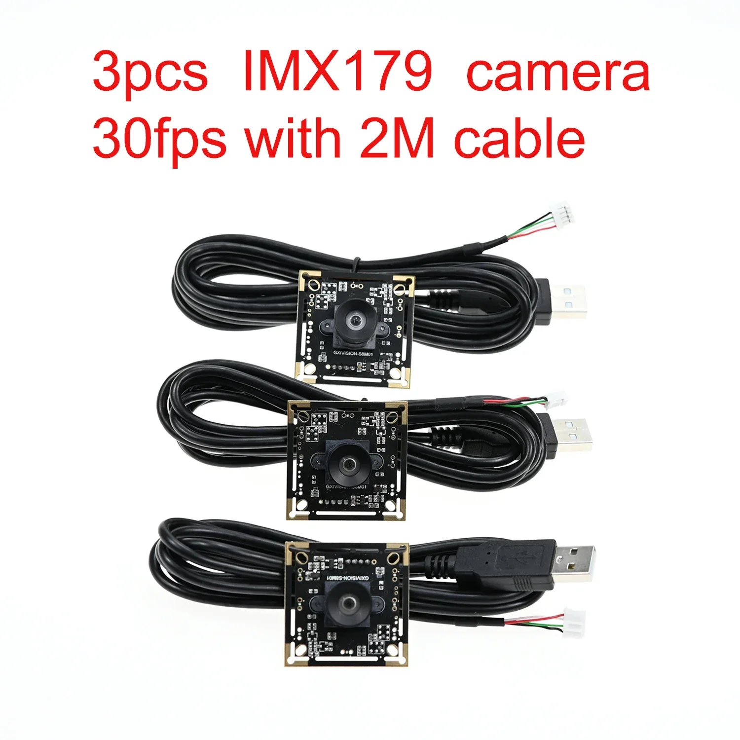 GXIVISION 3 uds OV9732/IMX179/OV2735 100 grados 30fps 2M Cable módulo de cámara Compatible con DIY Autodarts.io, controlador USB gratis