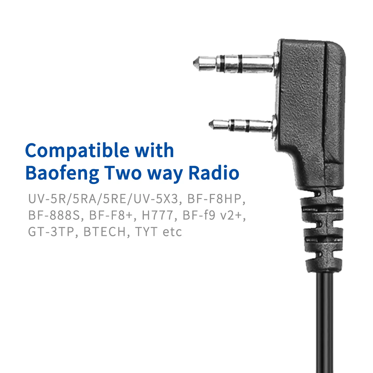 Baofeng Walkie Talkie Lautsprecher Mikrofon Wasserdicht Dual PTT Handheld Mikrofon Für UV5R UV-21 Pro Zwei Weg Radio QuanSheng UV-K6 UV-K5