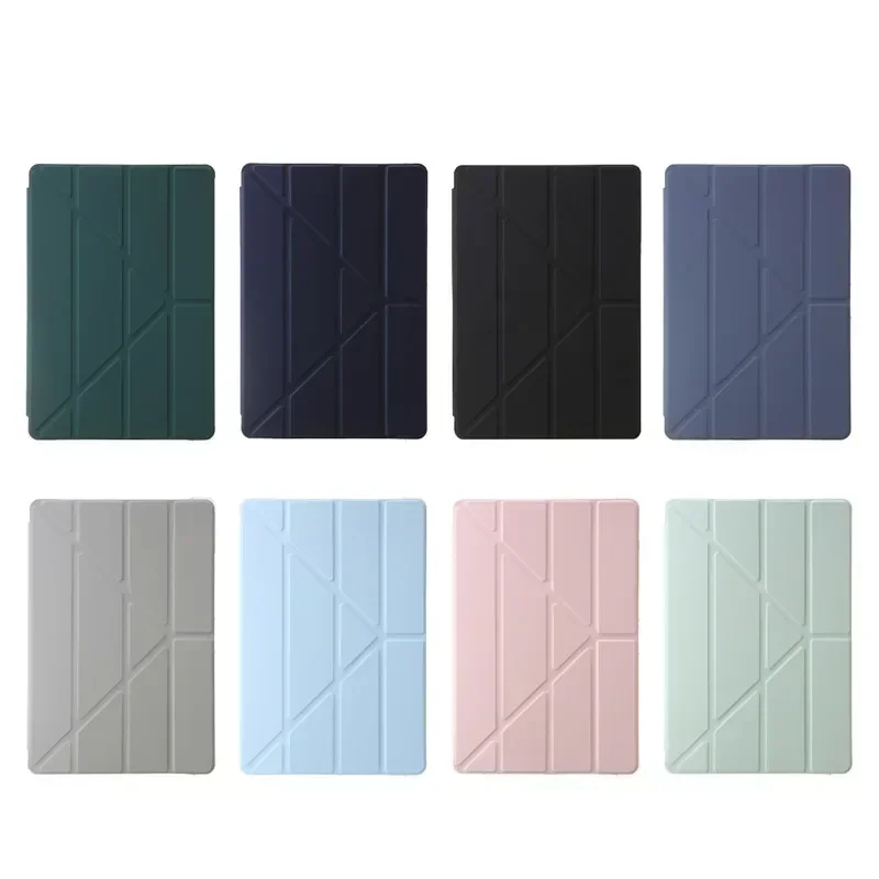 Para Samsung Tab S9 Plus funda de 12,4 "acrílico transparente duro soporte trasero funda inteligente para Galaxy Tab S9 FE S10 Plus funda con portalápices