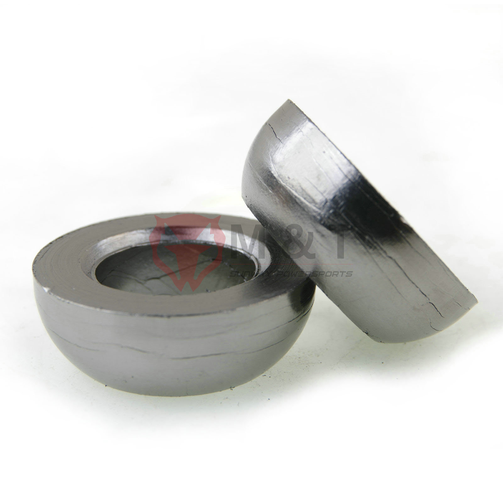 2 Pcs  Muffler Big & Small Collar for LINHAI LH260 300 25222 LH260ATV-B.14.3 53*30*19mm