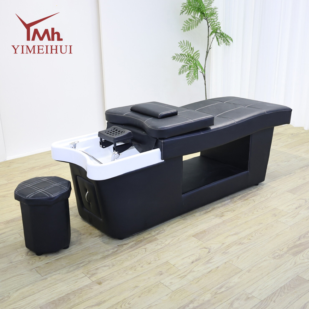 Japanisches Kopf-Spa-Bett, Salonausrüstung, Schönheitsmöbel, Haarwaschbecken, Wasserzirkulation, Massage, Shampoo-Bett
