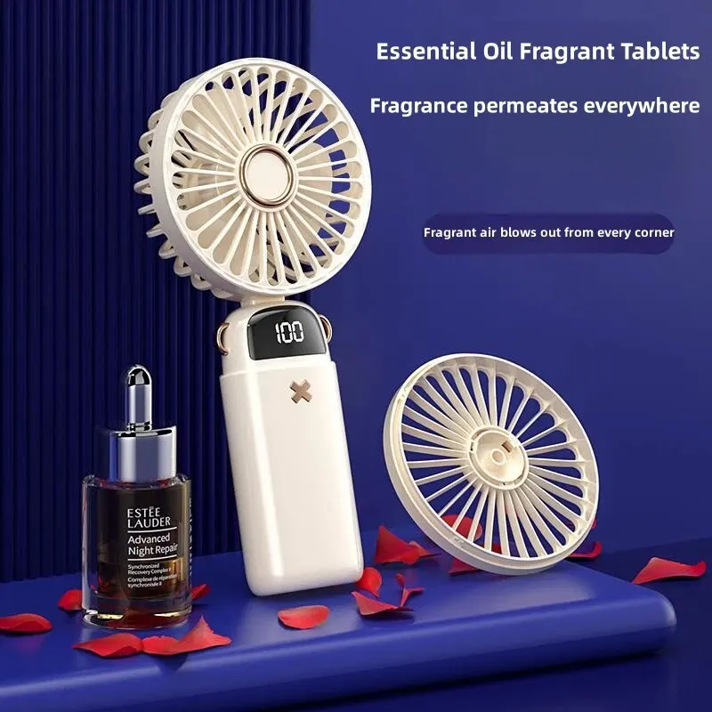 Mini-Handheld-Kleinventilator, tragbar, tragbar, leise, für Büro, Schreibtisch, Studenten auf dem Schlafsaal, Aufladen, Outdoor-Handventilator, klein