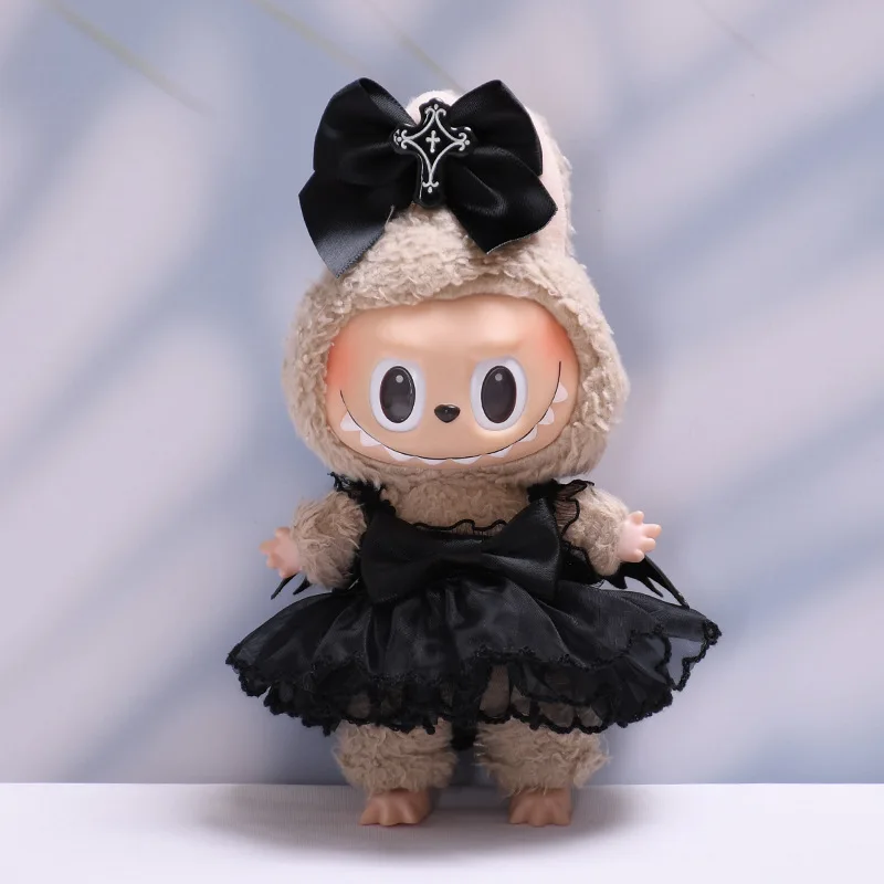 Spódnica w stylu gotyckim Labubu Clothes Fashion dla lalki Labubu, zawieszka, mały diabełek, aniołek, uniwersalna dla pluszaków 15/17 cm