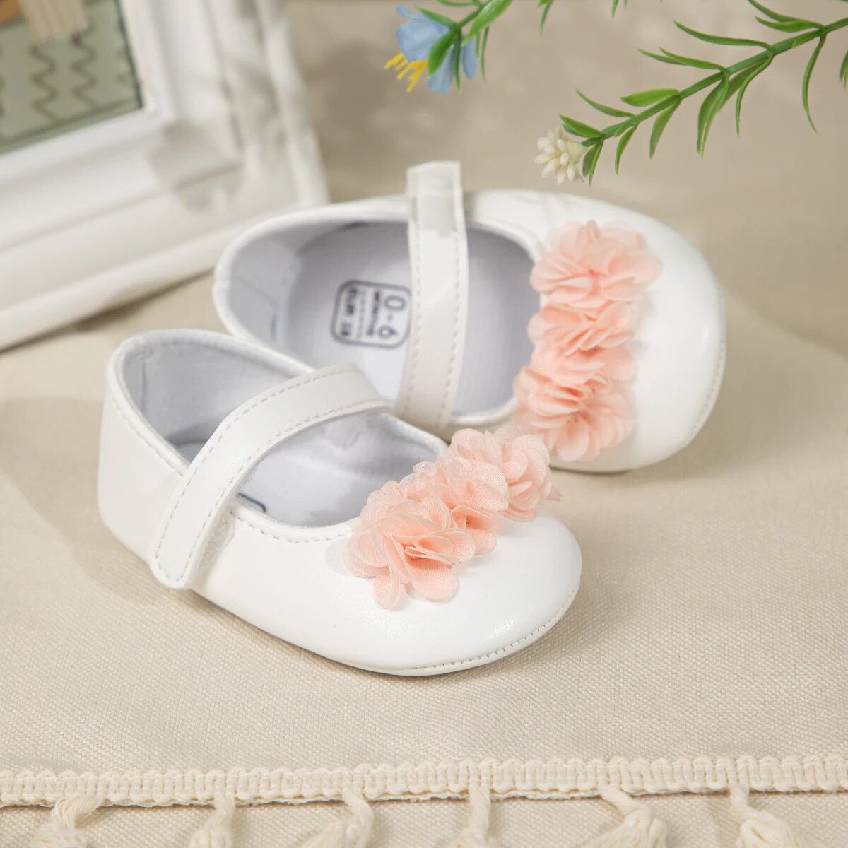 Zapatos de princesa para niña recién nacida, zapatos de frijol de fondo plano con pajarita, zapatos informales suaves con moño poco profundo, 0 a 18M