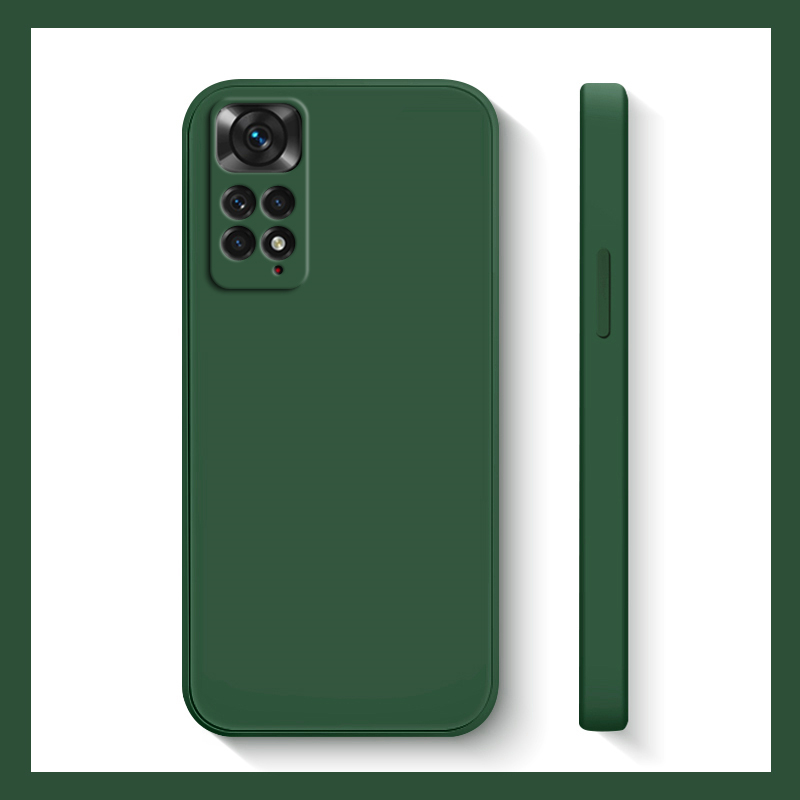 Funda de silicona líquida a prueba de golpes para Xiaomi Redmi Note 11s, 10, 11, 12, 13 Pro Plus, 5G
