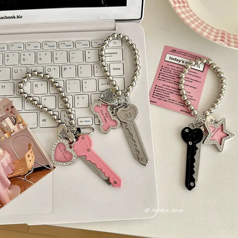MINKYS Cute Portable Metal Love Heart Art Utility Knife Express Box Knife Paper Cutter Craft Wrapping Tools