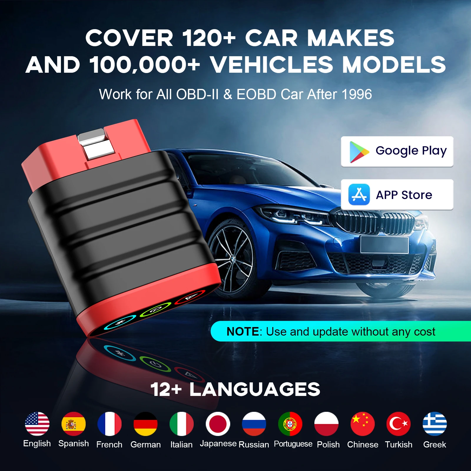 THINKCAR THINKDIAG Mini obd2 escáner Bluetooth todos los coches sistema completo diagnosticar herramienta de diagnóstico automático gratuita de por vida leer/borrar Error de código