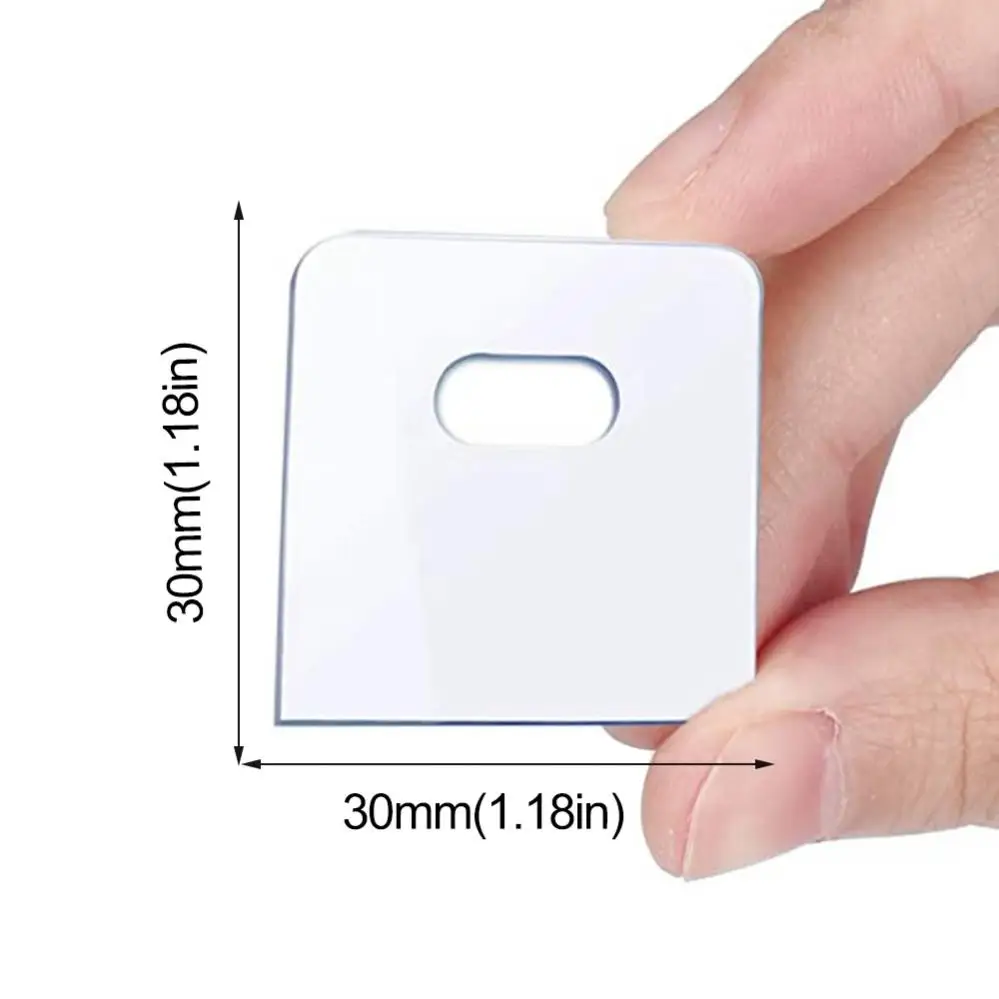 25 Set / 50 pezzi toppa di riparazione cieca verticale trasparente da 30mm per lamelle/parti di ricambio per tende verticali