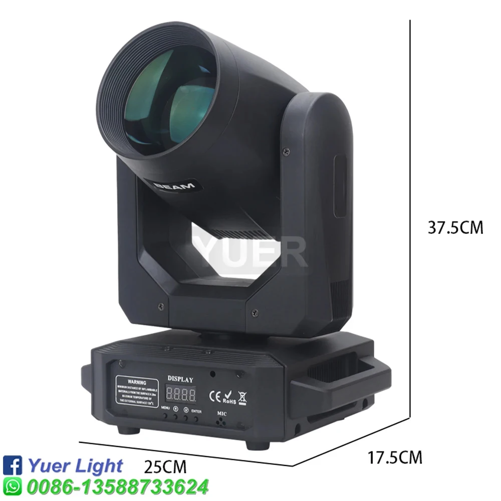 2 ชิ้น/ล็อตใหม่ LED Moving Head Light 200W Beam + จุด + 18 หมุนปริซึม + Rainbow Effect Dj Dmx Stage Light Effect Light Disco Dj Bar