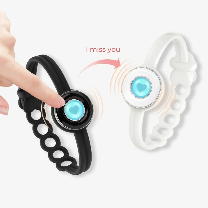 Смарт-ювелирные изделия Totwoo для пар, сенсорные браслеты с Bluetooth и управлением через приложение, романтический подарок на большие расстояния для подруги