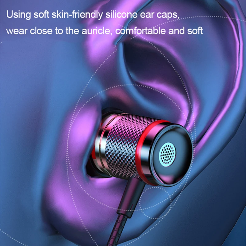 Fone de ouvido com fio com chip digital 3.5mm aux/tipo c intra-auricular 9d hifi surround graves pesados fones de ouvido intra-auriculares para samsung huawei xiaomi mp3 pc