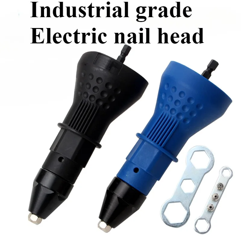 Electric Pull Rivet Gun Adapter Riveting Tool Cordless Drill Insert Nut For Blind 2.4 To 4.8mm
