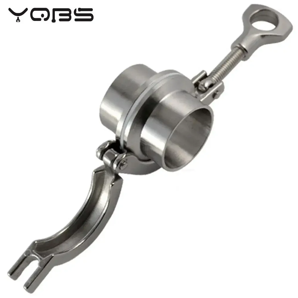 YQBS Triclamp SS brida sanitaria tubo soldadura virola de soldadura Tri abrazadera PTFE o junta de silicona acero inoxidable SUS SS 304