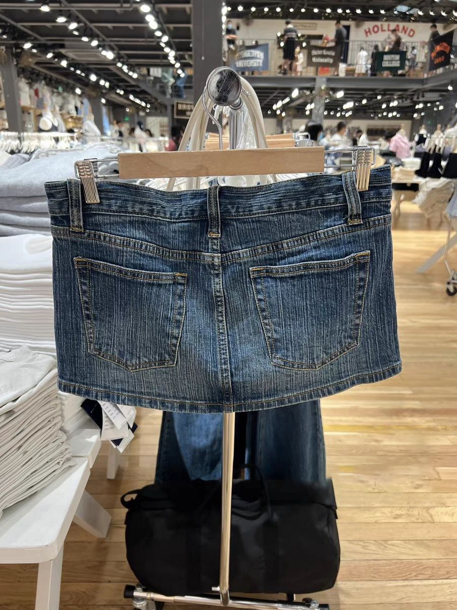 Amerikaanse Vintage Denim Mini Rokken Vrouwen Zomer Mode Hoge Taille Rechte Korte Faldas Casual Mode Streetwear Katoenen Rok