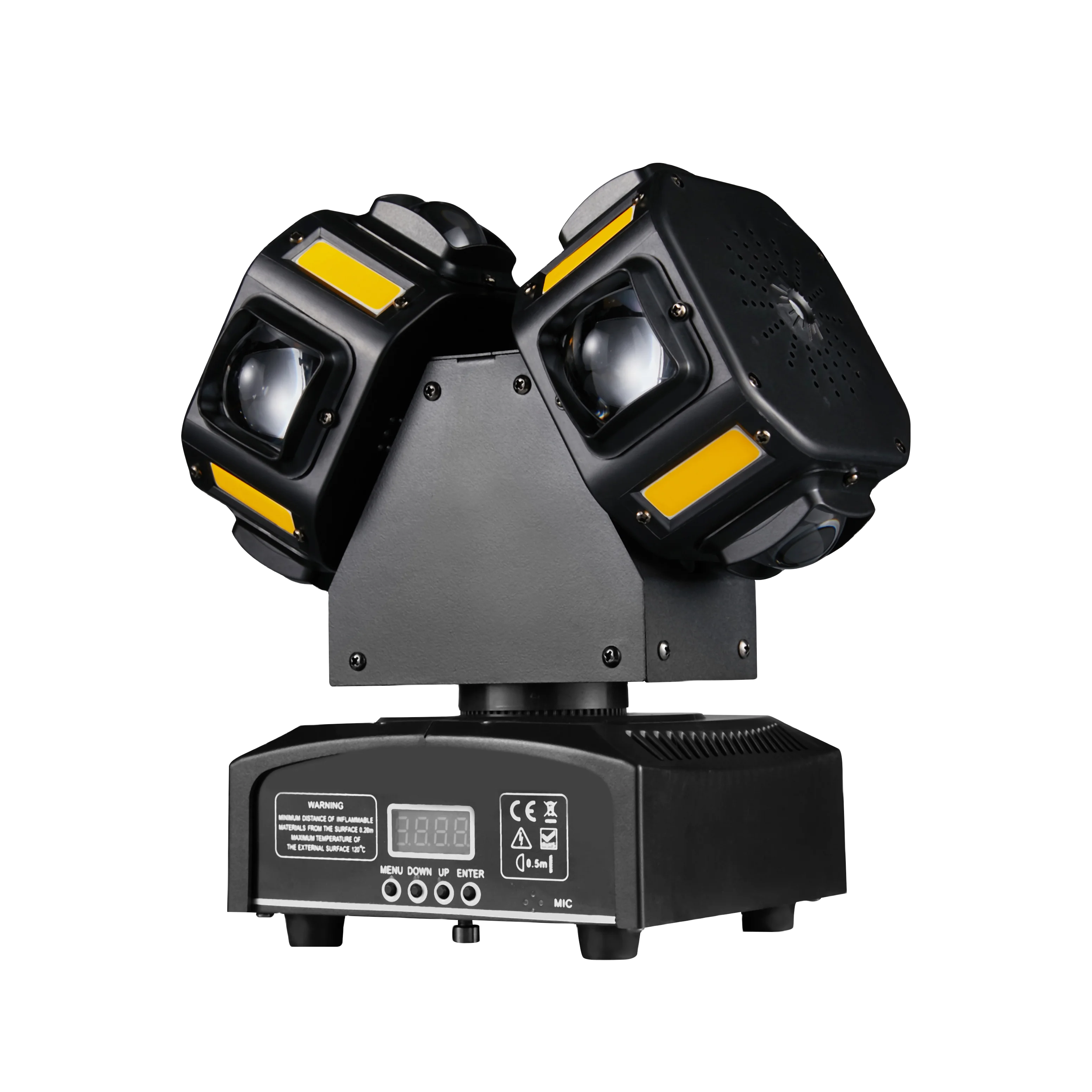 Podwójna głowica LED Beam&Strobe&Laser 3w1 LED Moving Head 8x12W RGBW 8x5W Jasny złoty czerwony zielony laserowy efekt świateł gwiazdowych DJ