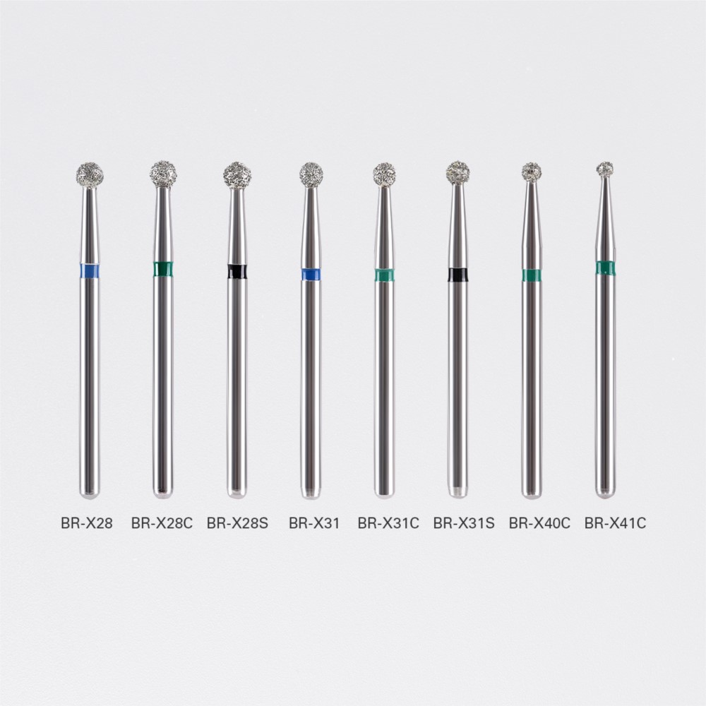 10 шт./упак. AZDENT стоматологические алмазные боры, шарик для сверления, круглый тип 25 мм FG 1,6 мм для высокоскоростного наконечника 450000 р/мин