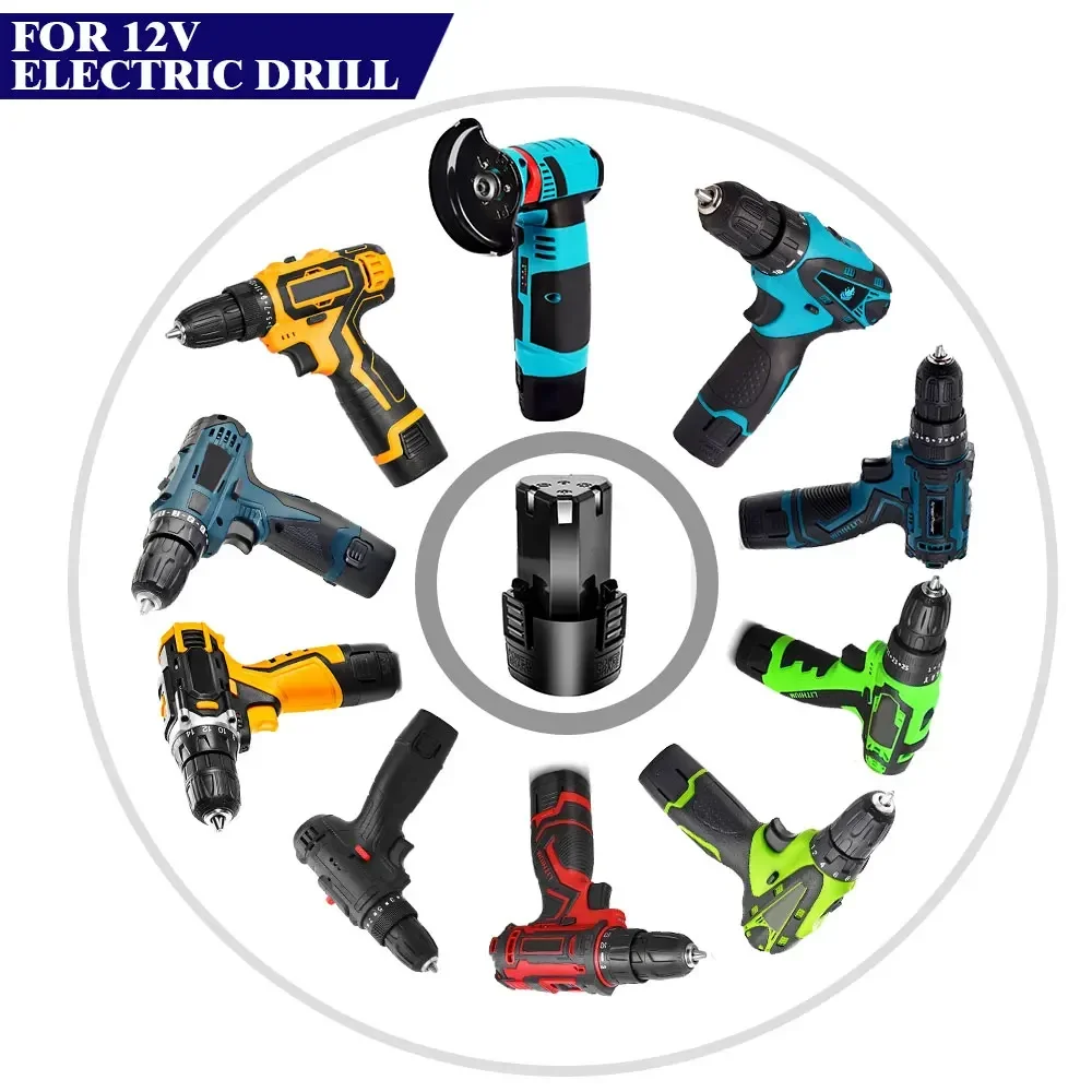 12V 1500mAh NEW Universal Rechargeable Lithium-Ion Battery for Electric Screwdriver Electric Drill Mini Angle Grinder Tools