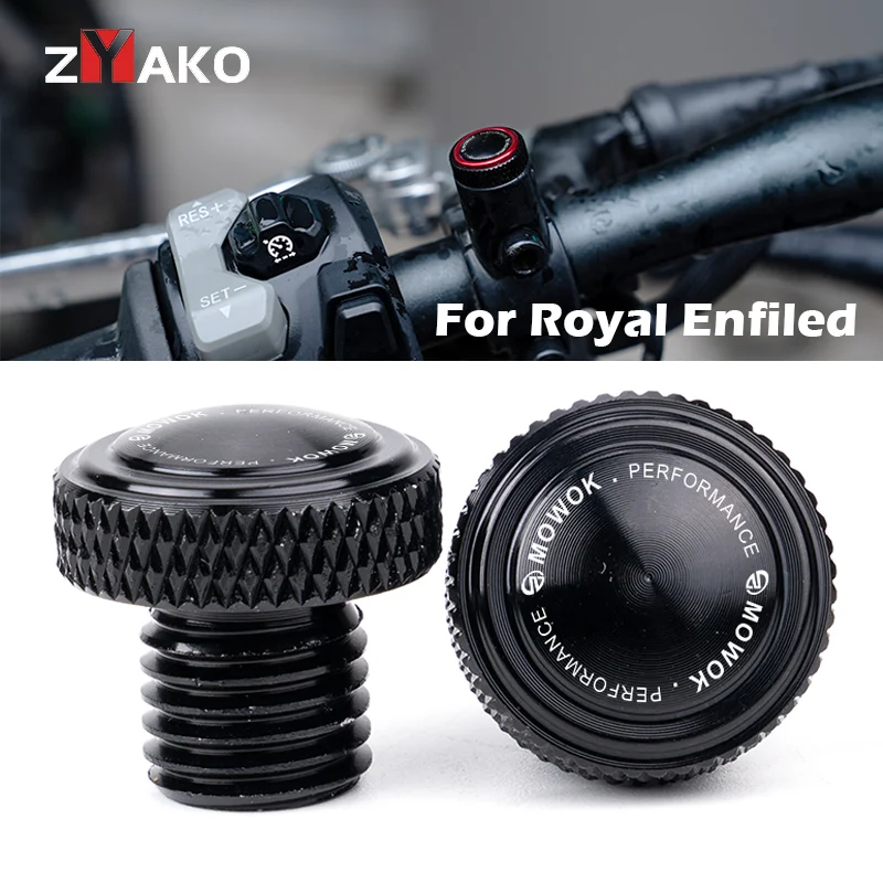 Para Royal Enfield Himalayan 450 411 Guerrilla 450 Hunter Meteor Classic 350 500 Interceptor 650 motocicleta espejo agujero enchufe