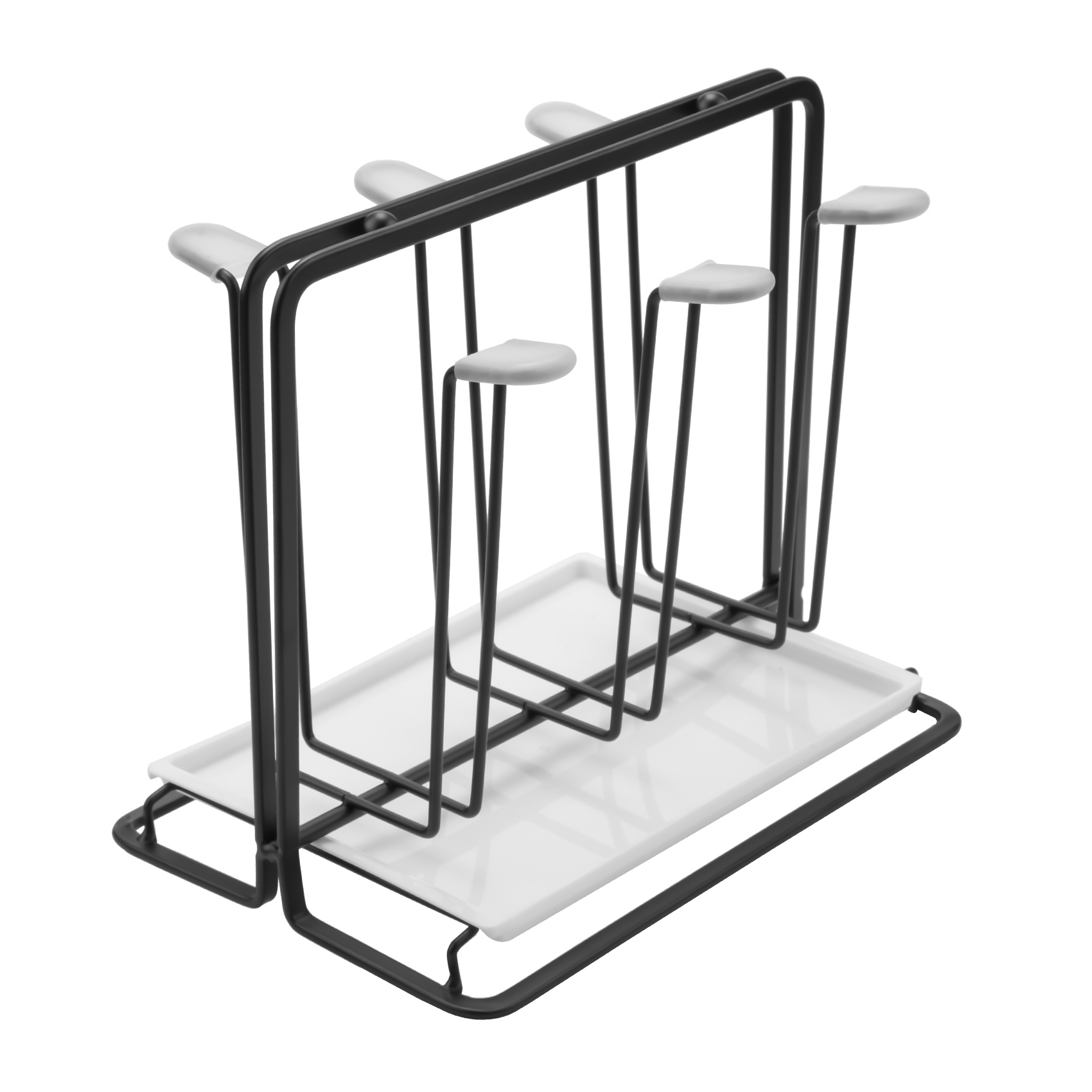 Suporte de garrafa de metal para escorredor de prato de 6 garrafas, rack de gotejamento para navios com bandeja de gotejamento, para,,