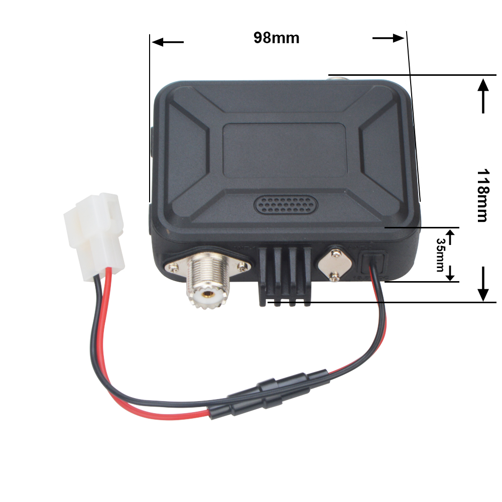 QYT KT-9900 25W Mini micrófono de Radio móvil de doble banda pantalla LCD pantalla a Color transceptor de Radioaficionado para coche