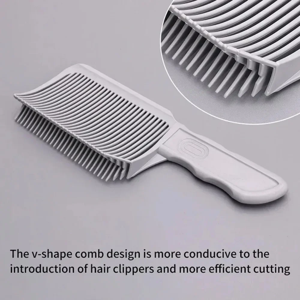 Desbotamento pente profissional barbeiro clipper mistura plana superior pente de corte de cabelo para homens resistente ao calor desbotamento escova salão estilo ferramenta