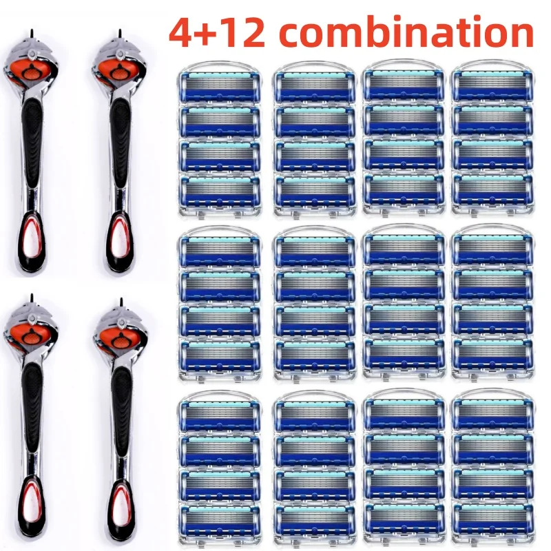 5 Layers Razor Replacement Head Manual Replacement Razor Blade