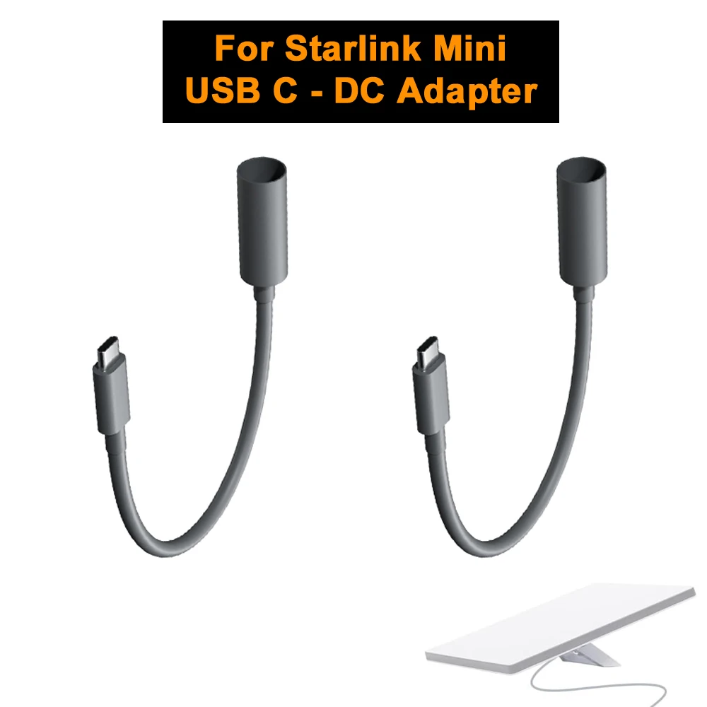 Для Starlink Mini USB C в адаптер постоянного тока Кабель питания 65 Вт PD Wire Conversion Line Plug and Play для аксессуаров Starlink Mini