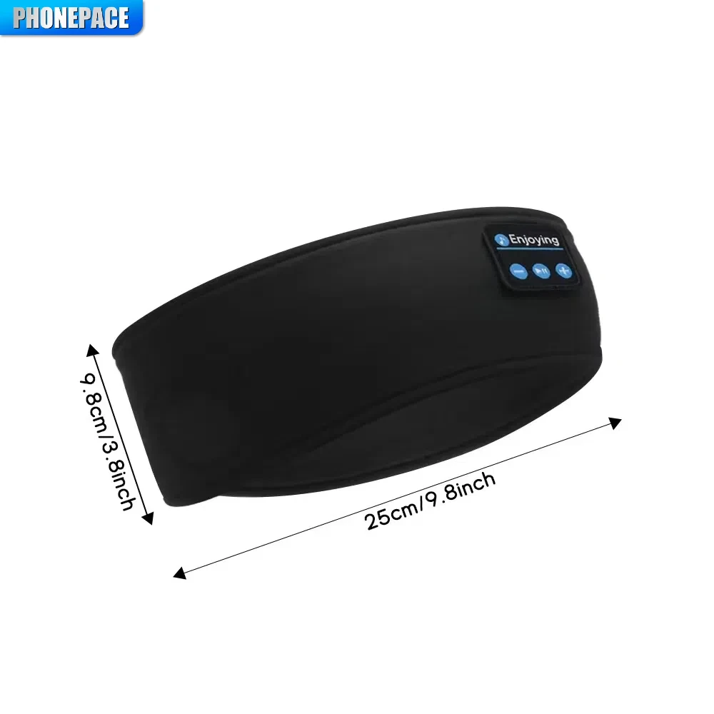 Auriculares Bluetooth, diadema deportiva para dormir, auriculares inalámbricos elásticos, máscara para ojos de música, auriculares inalámbricos con Bluetooth, diadema