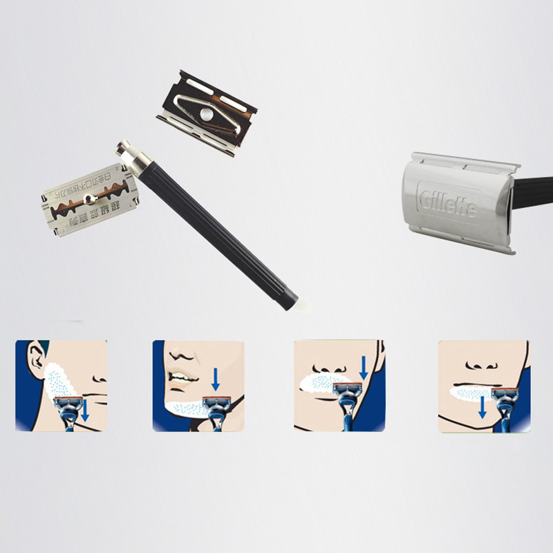 Gillette Razor Super Blue Scheermes Heren Scheermesjes Roestvrij staal Scheren Scheerapparaat Veilig Scheren Baard