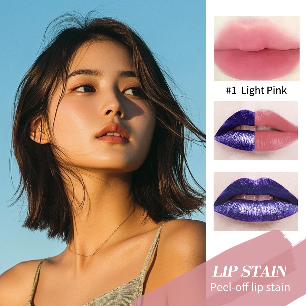 Set di lucidalabbra staccabili e stick Tazza antiaderente impermeabile a lunga durata Lucidalabbra rosa Lucidalabbra naturale resistente al trasferimento per le donne