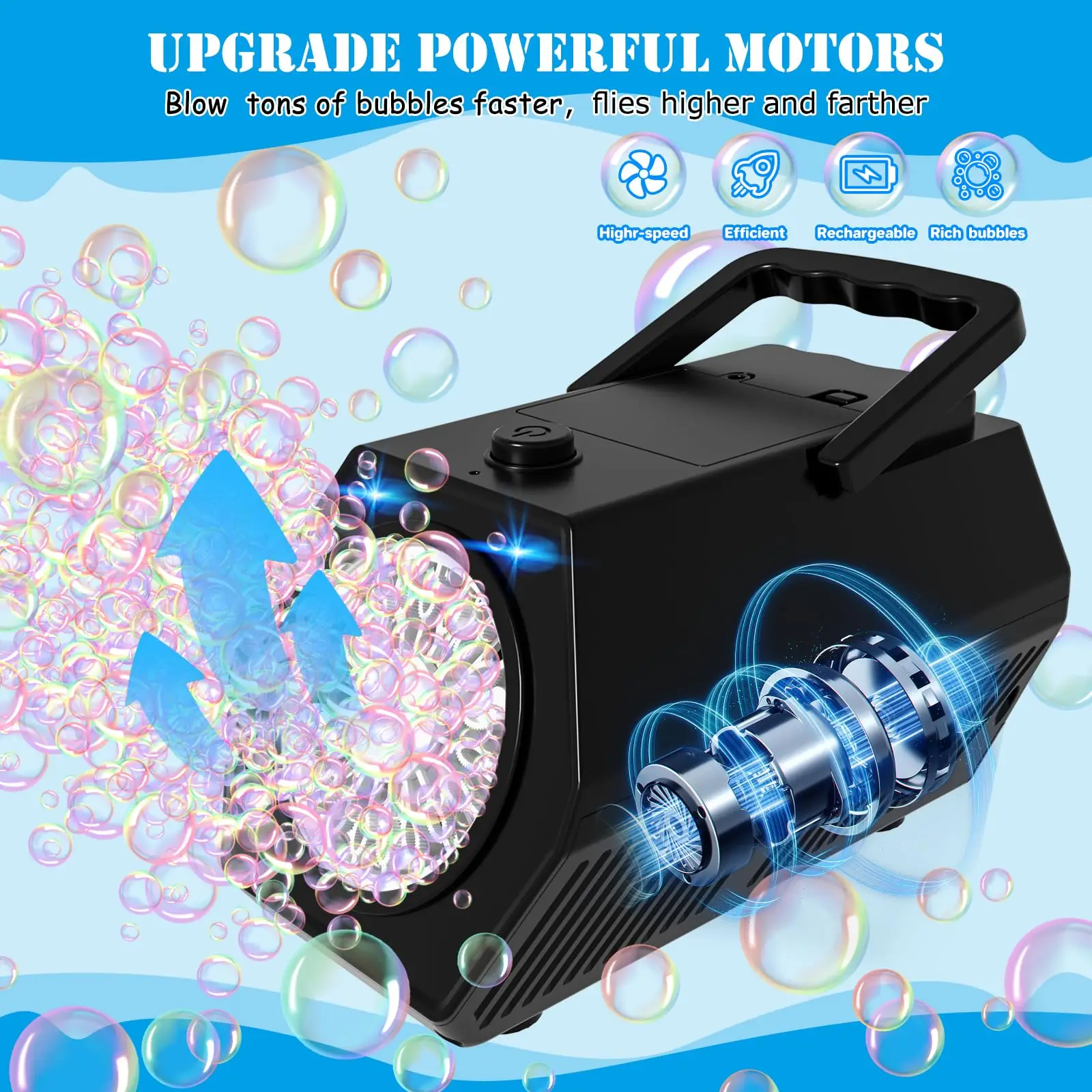 อัพเกรด Bubble Machine เครื่องเป่าฟองสบู่อัตโนมัติด้วยระดับความเร็ว 2 ระดับ
