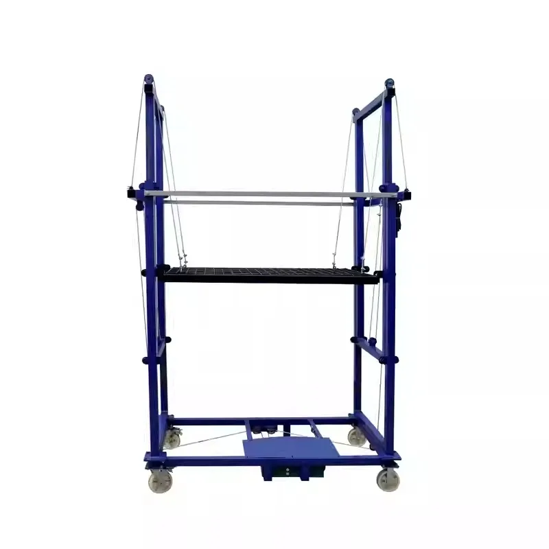 Electric Mobile Scaffolding Lift 4-10M Height Folding Platform With Remote Control For Construction Work