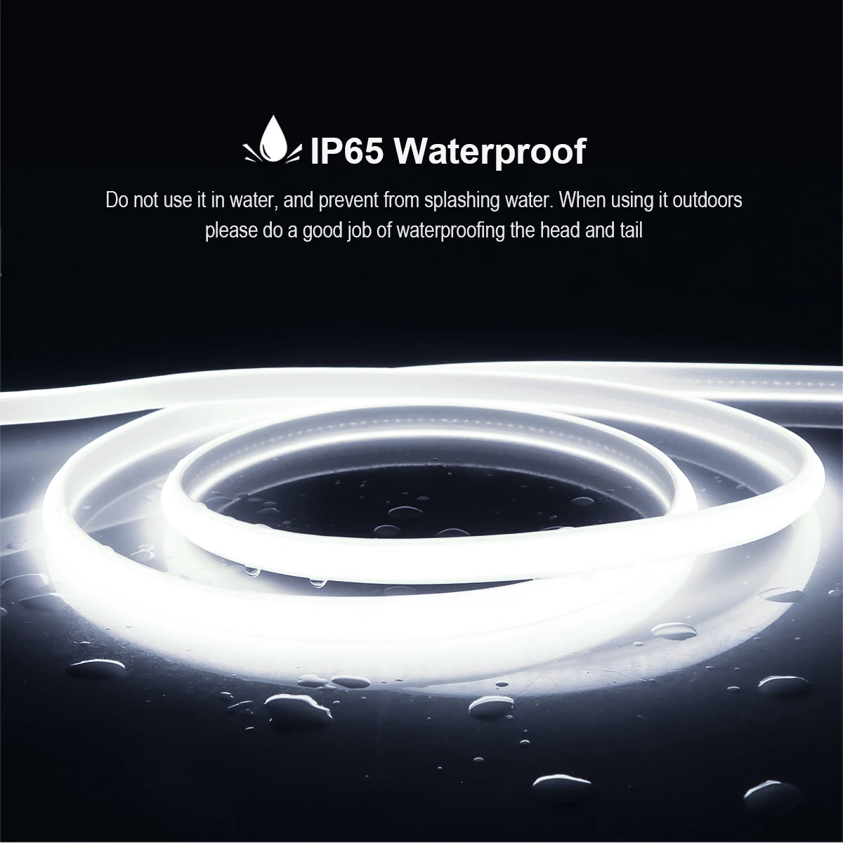 Tira de luces LED Cob de 110V y 220V, superbrillante, resistente al agua, con interruptor de fuente de alimentación UE y EE. UU., 288 LEDS/m, decoración cálida/Neutra/blanca para exteriores