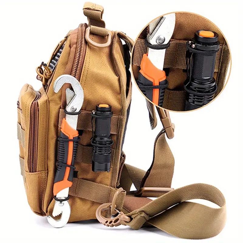5/10 pçs antena ligação fivela tático molle sling adaptador fivela ao ar livre ptt cinta fixa caça mochila colete acessórios