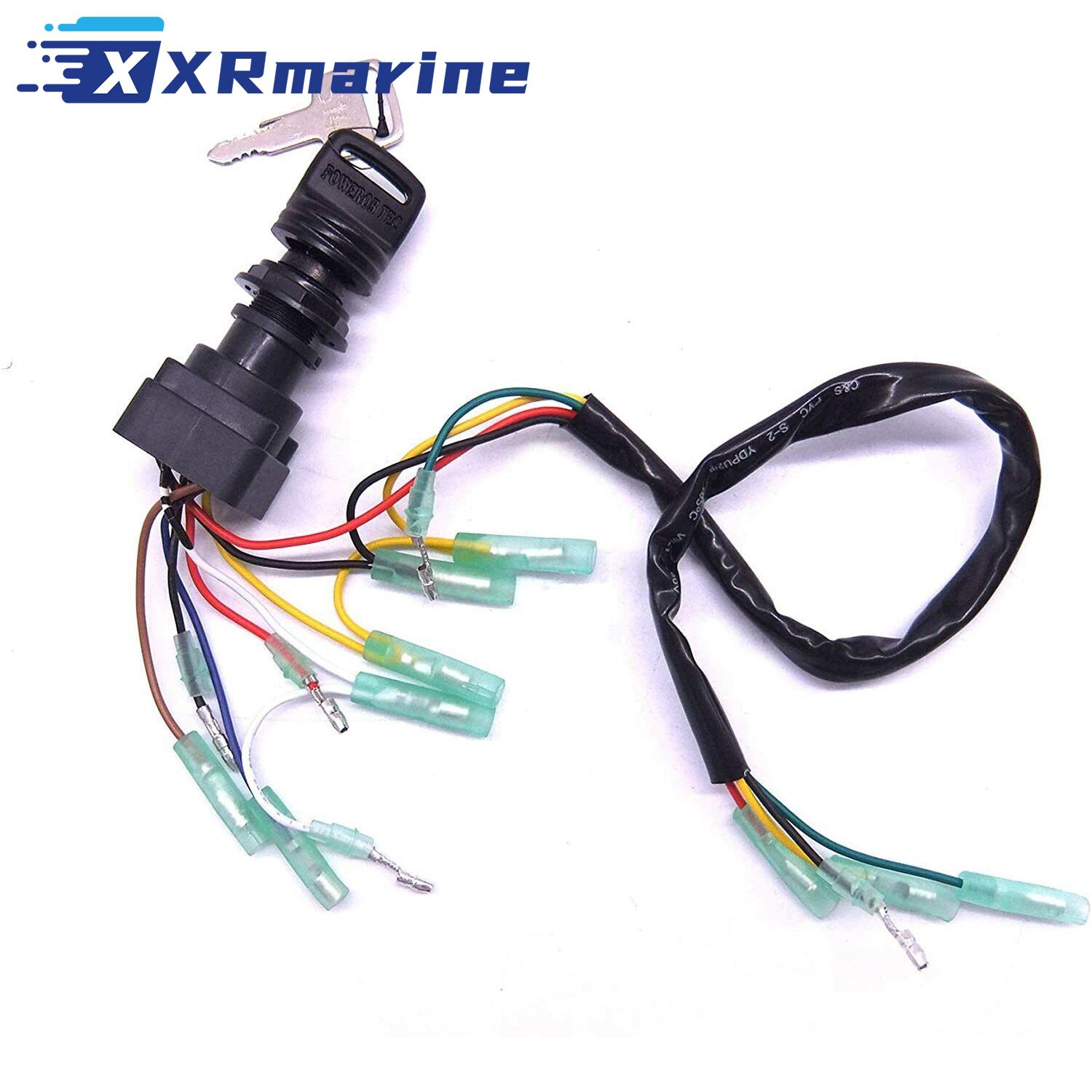 Ignition Switch Key Assy 703-82510-43 for Yamaha 703-82510-43-00 Outboard Motors Control Box 703-82510 Replaces MP51040