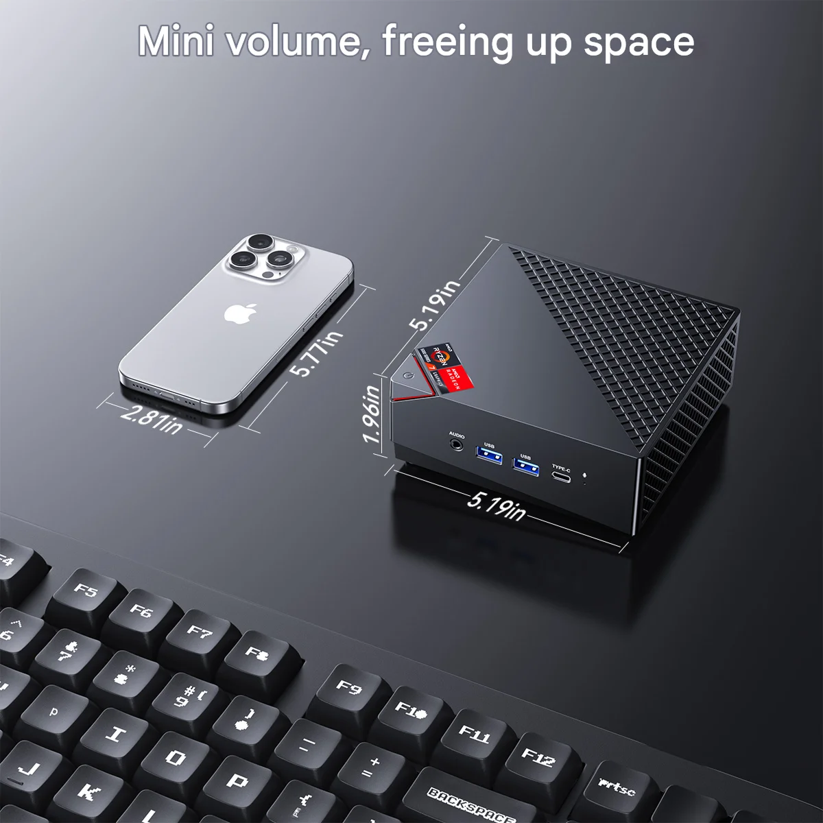 ACEMAGIC AM06Pro MINI PC AMD Ryzen 7 5825U 16/32GB RAM 512GB SSD Windows 11 Pro MINI Computer Wifi6 BT5.2 4K Triple Display