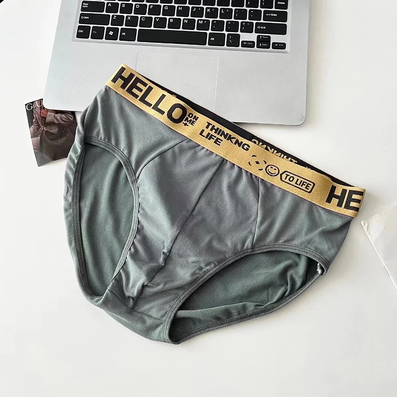 3 Teile/los männer Unterhosen Weiche Männer Höschen Sport Persönlichkeit Boxer Atmungs Große Größe Höschen Slips für Männer Unterwäsche