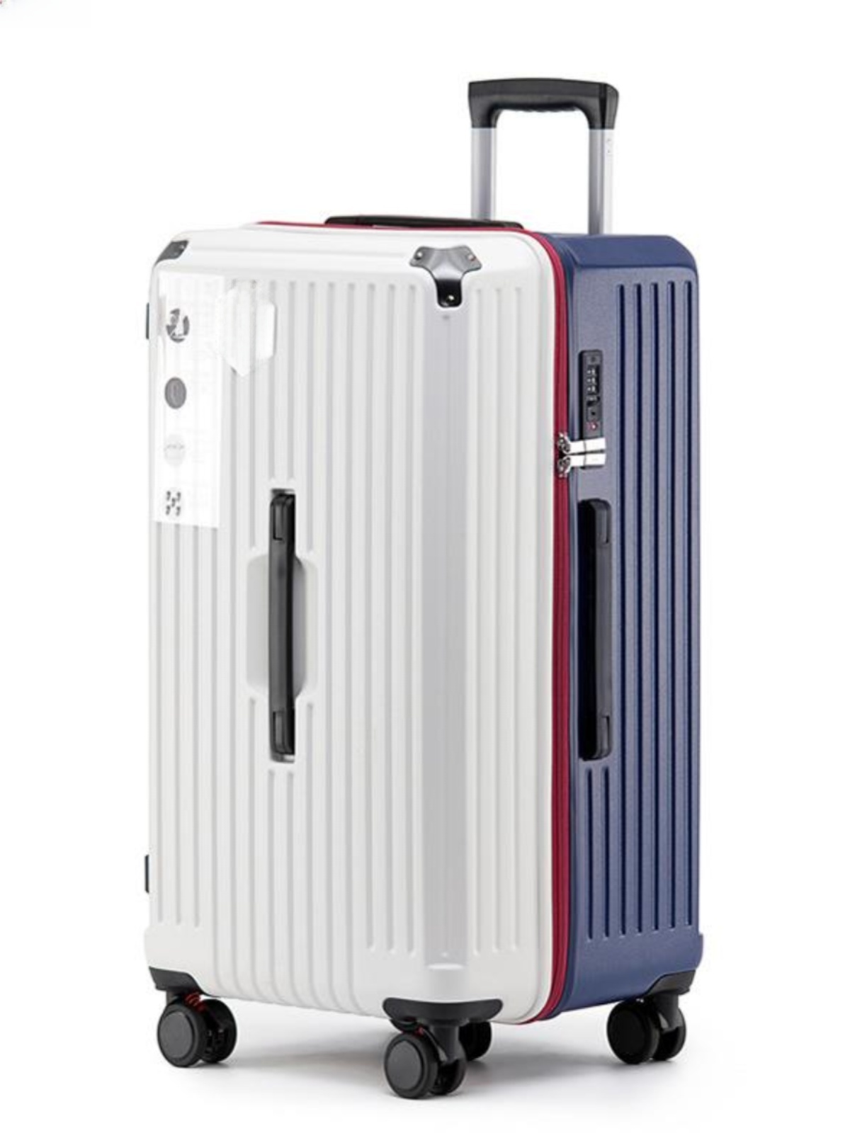 厚みのある大容量 PC 素材の荷物バッグ、旅行や学生向けの 5 つの車輪付き 28 インチ 30 インチのパスワードボックス