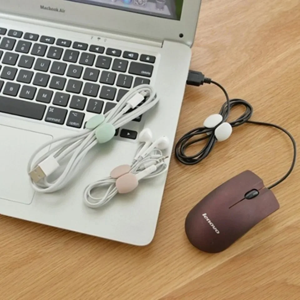 5/10/15/20PCS Cable Management Clips Adhesive Charging Wire Holders for Desk/Car/Travel (Anti-Tangle Design)