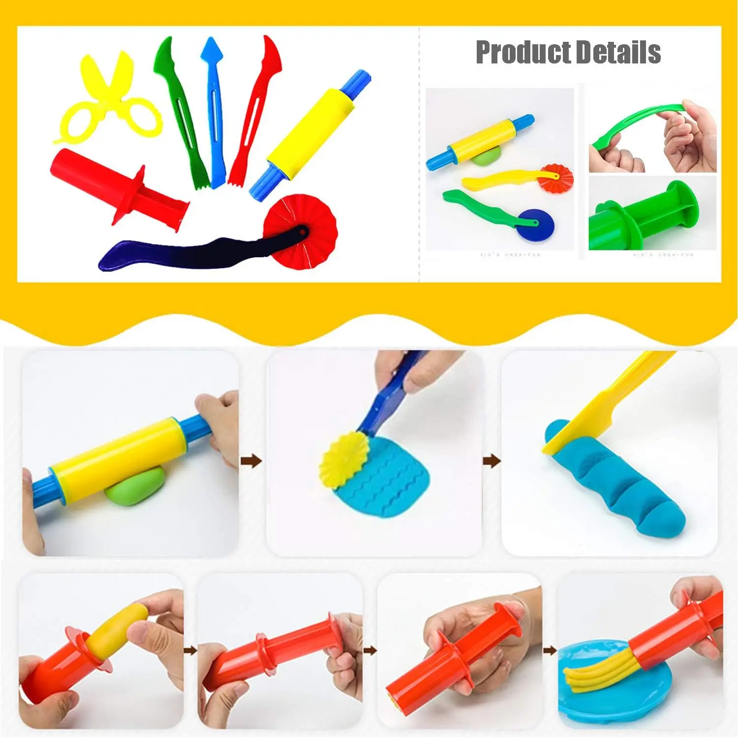 Mới Họ Nhựa Mô Hình Đồ Chơi Khuôn Bột Mô Hình Dụng Cụ Đồ Chơi 3D Ống Tiêm Con Lăn Ấn Tượng Moulds Đất Sét Bộ Dụng Cụ Giáo Dục Đồ Chơi Quà Tặng
