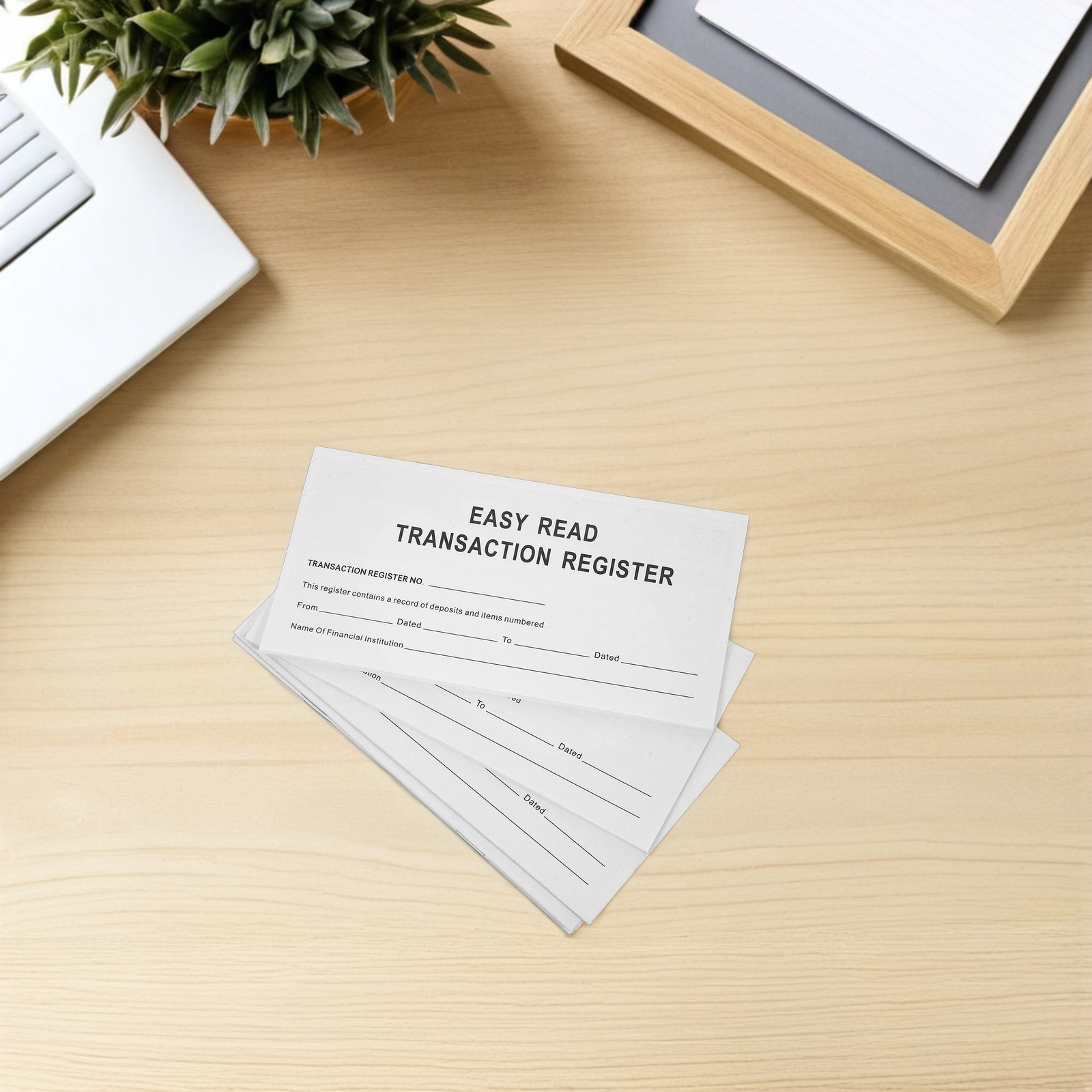 Finanzregister-Scheckheft, großer Aufdruck, tragbares Scheckmanagement-Tagebuch, Ausgaben-Tracker, Budgetierungs-Notizbuch