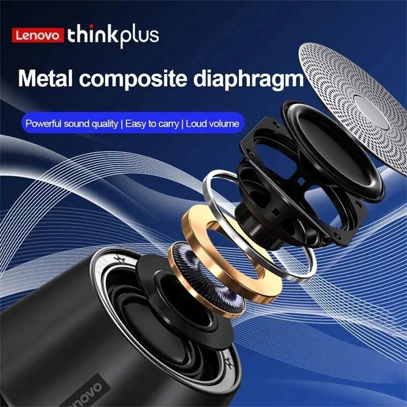Lenovo K3pro Altavoz Bluetooth inalámbrico portátil estéreo envolvente metálico portabilidad impermeable para exteriores Original