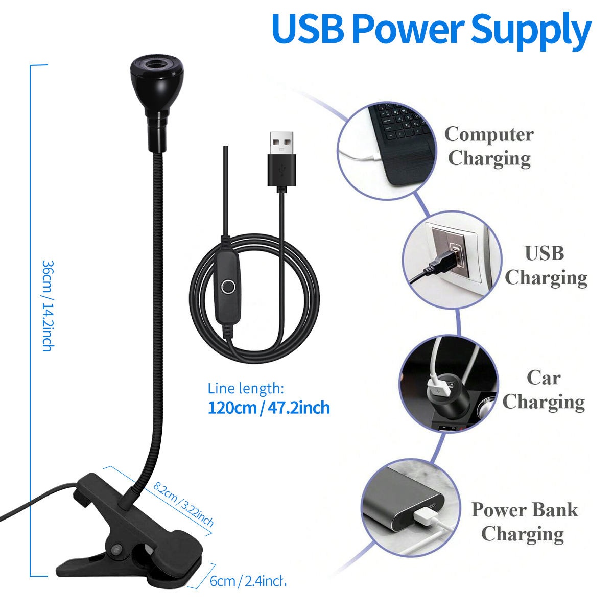 ジェルネイルポリッシュを乾燥させるためのミニUSBランプ,クリップオンフレキシブルデスク,ネイルドライヤー,マニキュアサロンツール,LINMANDA-LED