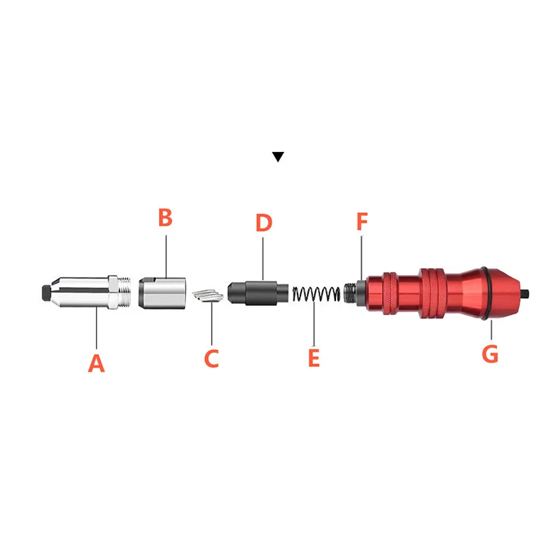 Upgrade Electric Rivet Gun 2.4mm-4.8mm Rivet Nut Gun Drill Bit Adapter Insert Rivet Power Tool into Cordless Drill Rivet Nut