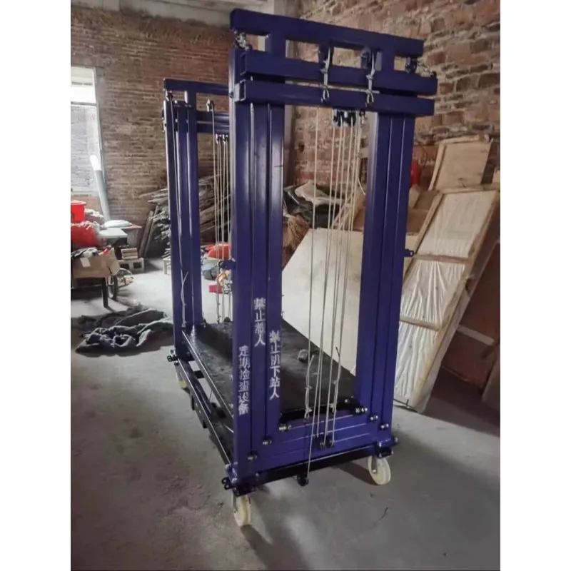 Electric Mobile Scaffolding Lift 4-10M Height Folding Platform With Remote Control For Construction Work