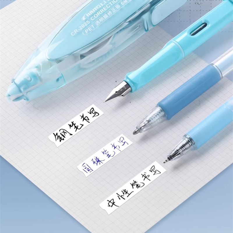 Press Type Kawaii Correction Tape Replaceable Refills White Out Corrector Band Student Japanese Stationery School Supplies