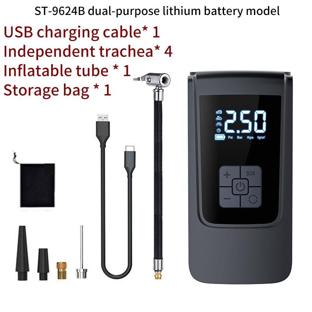 Air Compressor Air Pump For Car Portable Tyre Inflator Electric Motorcycle Pump Air Compressor For Auto Motorbike Bicycles Ball